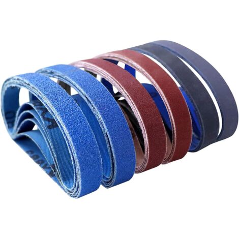Lot de 30 bandes abrasives pour ponceuses bande 3 4 x 12 (1/5)
