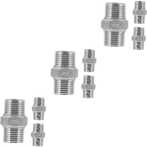 ces Raccord De Tuyau Crimp Pouce Inoxydable Adaptateur (1/5)