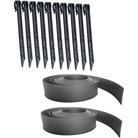 de Jardin Plastique avec Piquets Kit pour Pelouse et Potager (1/5)
