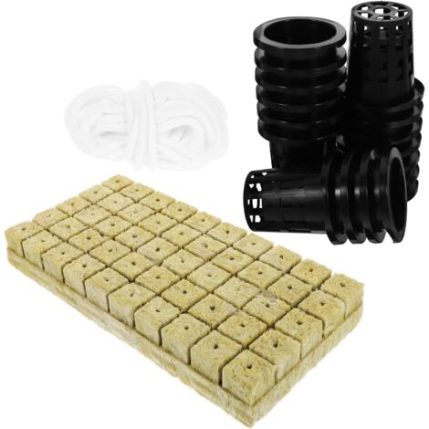de Plantation Hydroponique Cubes en Laine Min rale 25X25X40 (1/5)