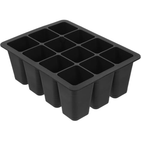de D marrage R utilisable en Silicone 12 Trous Noir Bac (1/5)