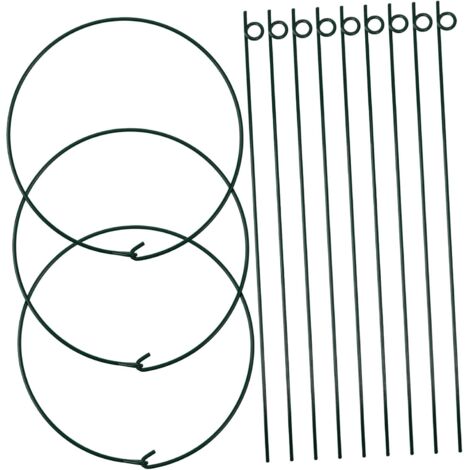 pi ces Support Plantes Fer Robuste Cages de Pivoine Vertes (1/5)