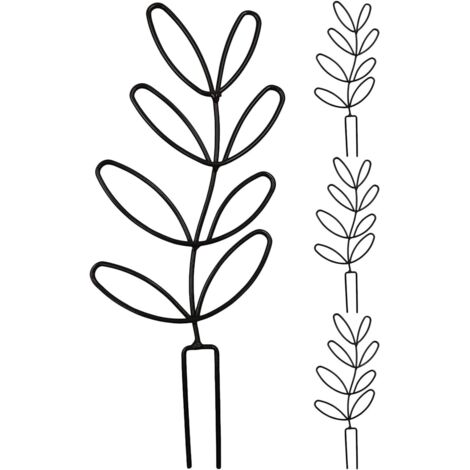 de 4 Treillis pour Plantes Grimpantes en M tal Motif Feuille (1/5)
