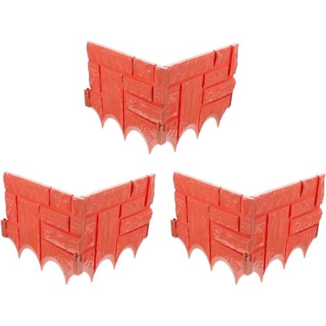 pi ces Lot de Panneaux de Cl ture Plastique Rouge pour (1/5)