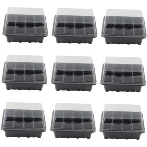 ces Lot de Germoirs avec Alv oles Et Couvercles Transparents (1/5)