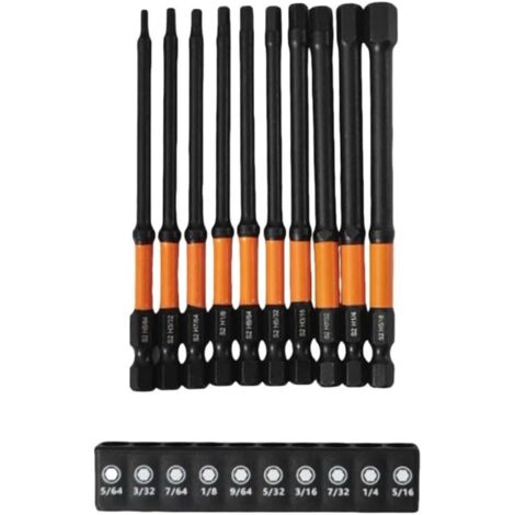 de 10 embouts de cl hexagonale SAE pour outils impact avec (1/5)