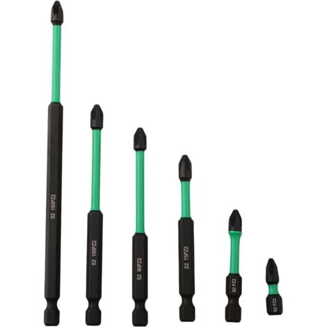 de 6 embouts de tournevis magn tiques robustes pour PZ2 avec (1/5)