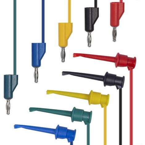 Test Hook Clips 4mm Emilable Banana Plug To Minigrabber (1/5)