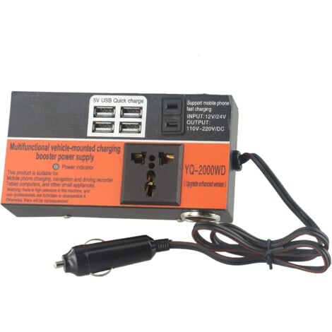 de courant portable 1500 W DC12 V 24 V vers DC 110 V220 V (1/5)