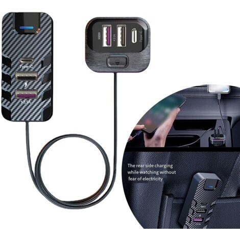 de voiture multi USB haute vitesse chargeur rapide 66 W avec (1/5)