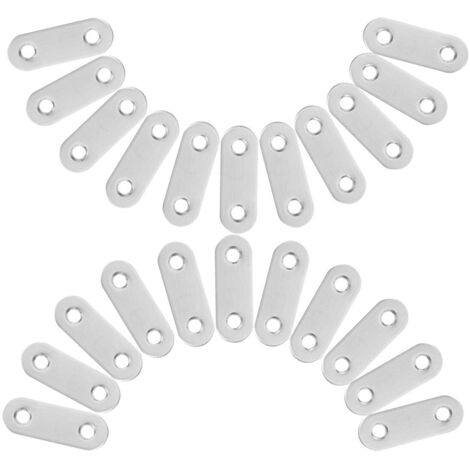 plates en acier inoxydable 16 x 40 mm pour le montage et le (1/5)