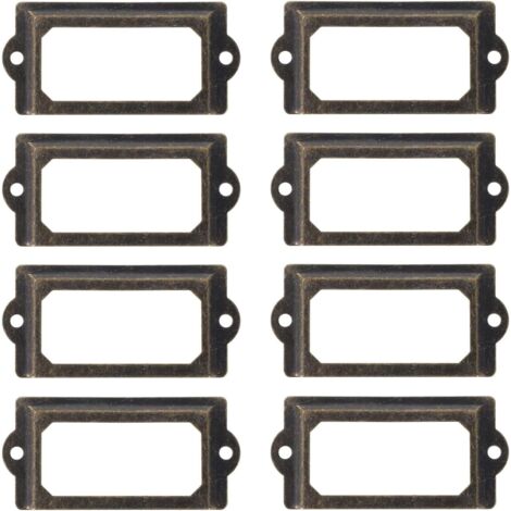 de 30 cadres porte tiquettes en m tal antique pour meubles (1/5)