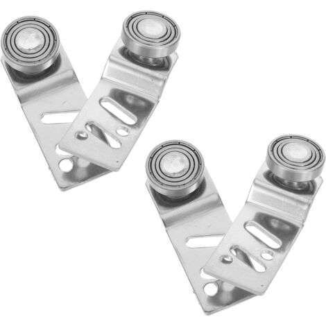 de 4 poulies de suspension roulement en acier inoxydable de (1/5)