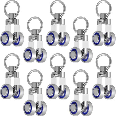 roulettes m talliques roulement pour tringle rideaux (1/5)
