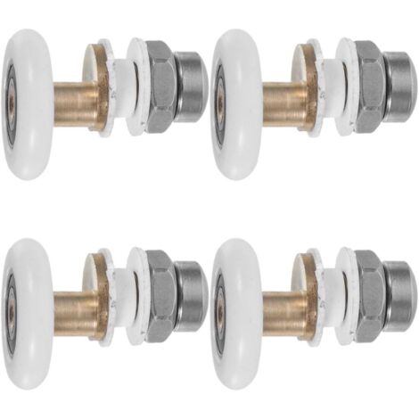 de 4 roulettes coulissantes pour portes de douche roulements (1/5)
