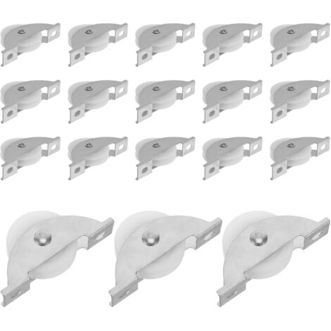 de 20 roulettes pour portes de placard coulissantes poulies (1/5)