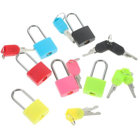 de 6 mini cadenas robustes avec cl pour bagages et valises (1/5)