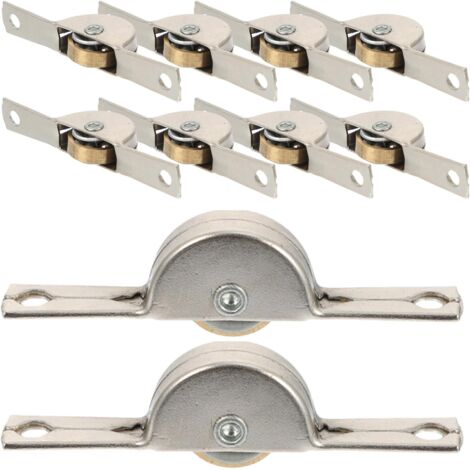 de 10 roulettes m talliques pour portes coulissantes de
