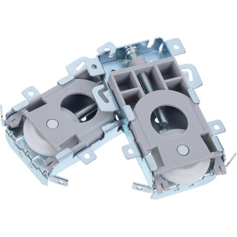de 2 roulettes pour portes de placard coulissantes miroir (1/5)