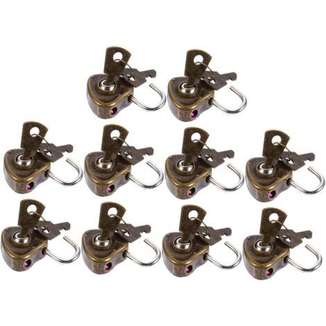de valise et mini cadenas polyvalents en fer en forme de c (1/5)