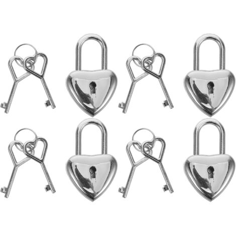 en forme de c ur pour couples mini cadenas en m tal l gers (1/5)