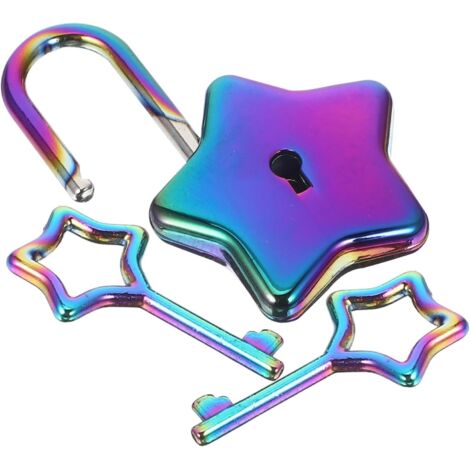 cadenas en m tal en forme d toile avec cl multicolore id al (1/5)