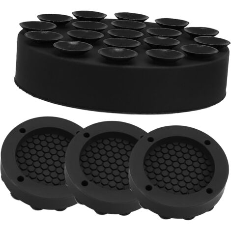 de 4 patins anti vibrations noirs pour pieds de machine (1/5)