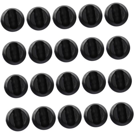 de 20 protections noires en plastique pour pieds de chaise (1/5)