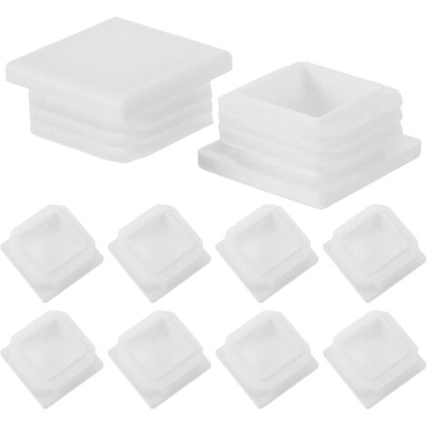 embouts carr s transparents en plastique pour tubes de 20 mm (1/5)