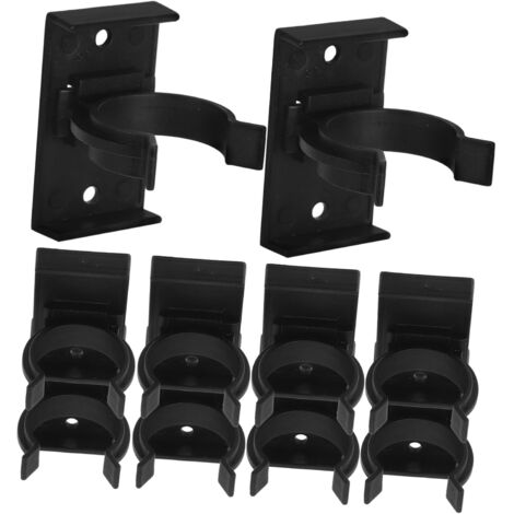 de fixation pour pieds de meubles en plastique PP noir lot (1/5)