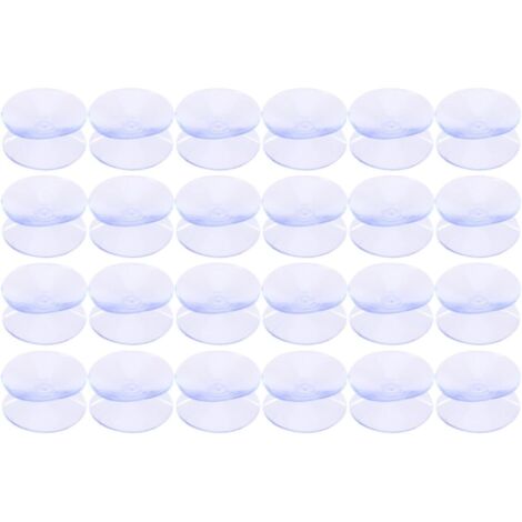 de 24 ventouses transparentes en silicone de 10 x 30 mm sans (1/5)