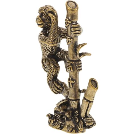de singe vintage en laiton massif pour d coration de bureau (1/5)