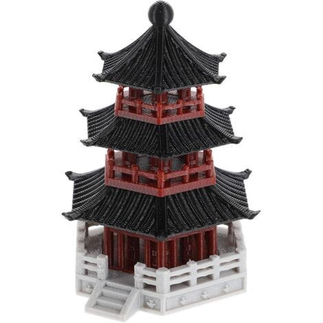 pagode chinoise d corative 4 9 x 7 3 cm statue pour aquarium (1/5)