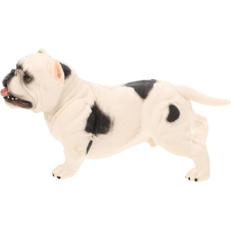 d corative de bouledogue am ricain en plastique bicolore id (1/5)