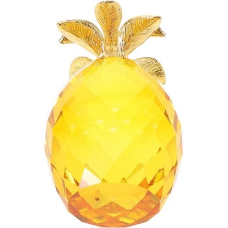 d coratif en verre avec feuille d or statue d ananas r (1/5)