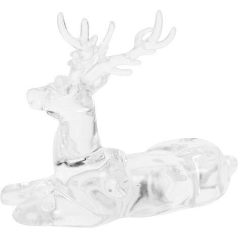 de cerfs de No l en acrylique transparent d coration de (1/5)