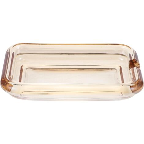 savon en verre r sistant l usure porte savon carr marron (1/5)