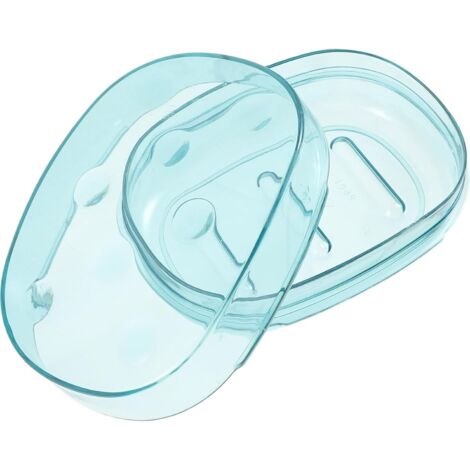 porte savon de salle de bain avec couvercle bleu porte savon (1/5)