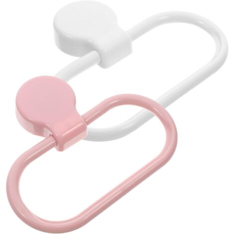 de 2 porte serviettes muraux adh sifs rose et blanc pour (1/5)