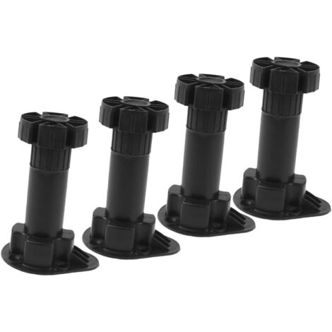 de meubles r glables en plastique noir antid rapants hauteur (1/5)