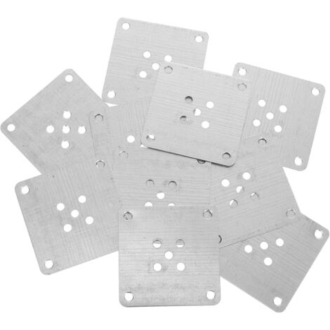 de fixation pour pieds de meubles 10 pi ces 8 x 8 cm en fer (1/5)