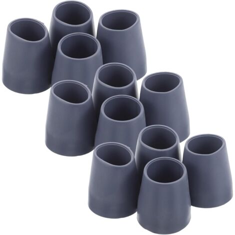 de 12 embouts en caoutchouc antid rapants pour pieds de (1/5)
