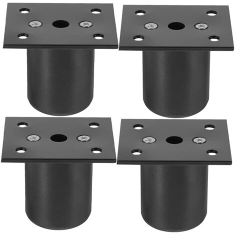 de 4 pieds de meubles noirs r glables pour chaises armoires (1/5)