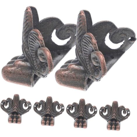 de 6 protections d angle vintage en bois pour bo tes bijoux (1/5)