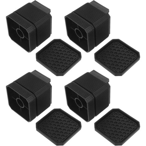 de meubles noirs de 7 1 cm lot de 4 empilables pour lit (1/5)
