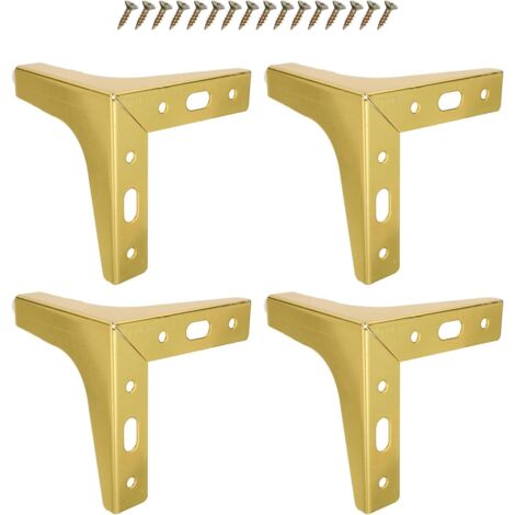 de meubles triangulaires en m tal dor 10 cm de haut 4 vis (1/5)