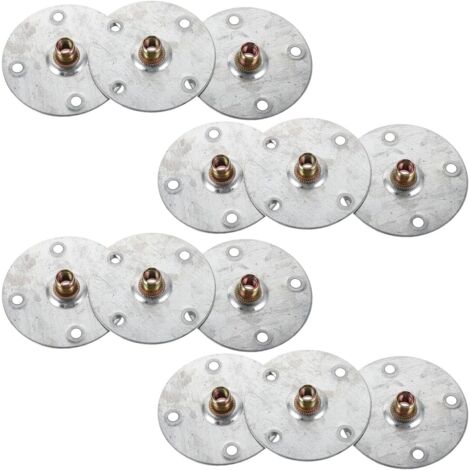 de 12 plaques de fixation pour pieds de canap plaques de (1/5)