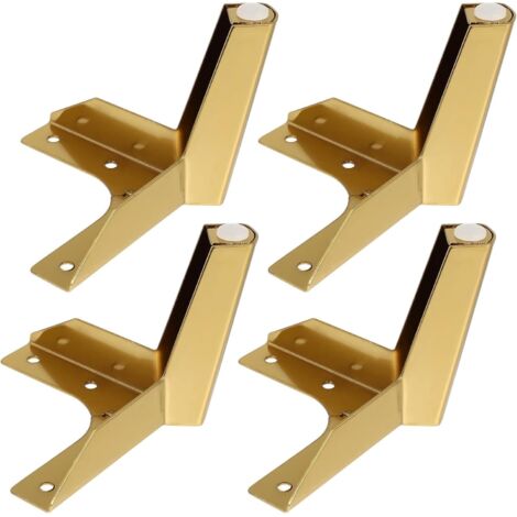 de meubles en m tal 10 cm couleur titane lot de 4 pour canap (1/5)
