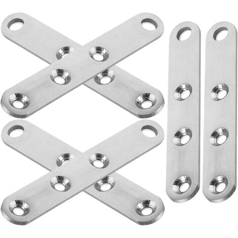 res en acier inoxydable pour petites portes et placards lot (1/5)