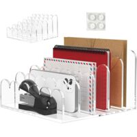 Trieur de courrier en acrylique - 5 compartiments - Organiseur de
